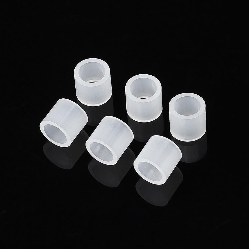 (6mm) 100Pcs M5 White Nylon ABS Non-Threaded Spacer Round Hollow Standoff For Computer PC Board Screw Bolt