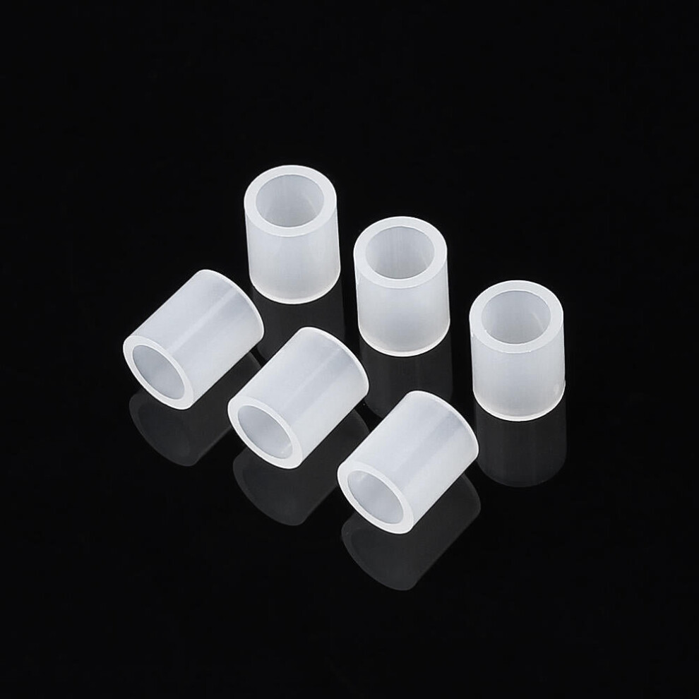 (8mm) 100Pcs M5 White Nylon ABS Non-Threaded Spacer Round Hollow Standoff For Computer PC Board Screw Bolt