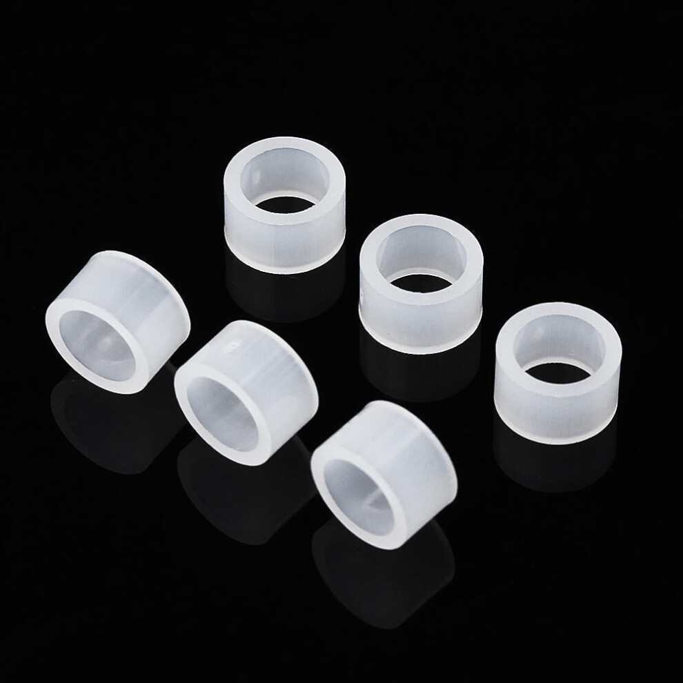 (4mm) 100Pcs M5 White Nylon ABS Non-Threaded Spacer Round Hollow Standoff For Computer PC Board Screw Bolt