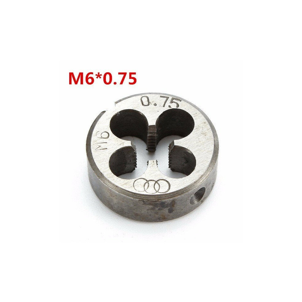 (5: M6*0.75) M3 to M6 20mm Daimeter Metric Right Hand Die Right Hand Thread Alloy Steel Die