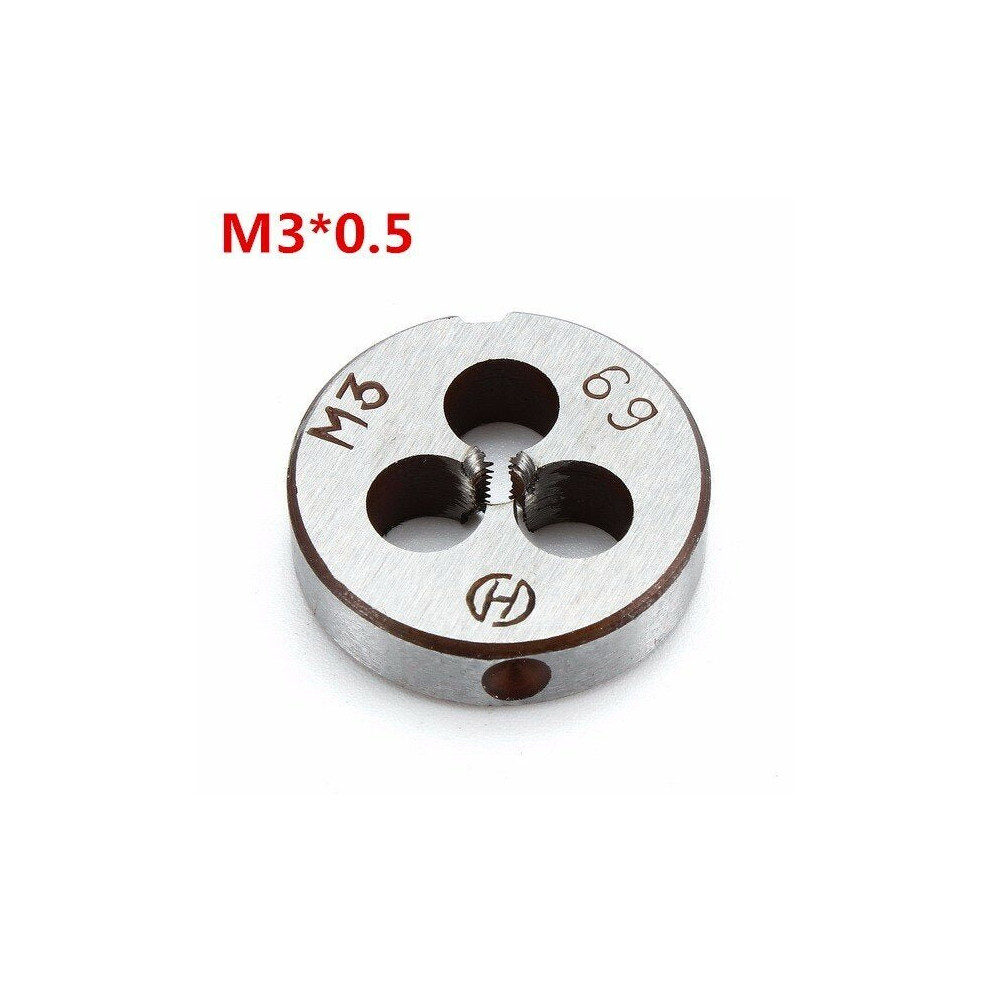 (1: M3*0.5) M3 to M6 20mm Daimeter Metric Right Hand Die Right Hand Thread Alloy Steel Die