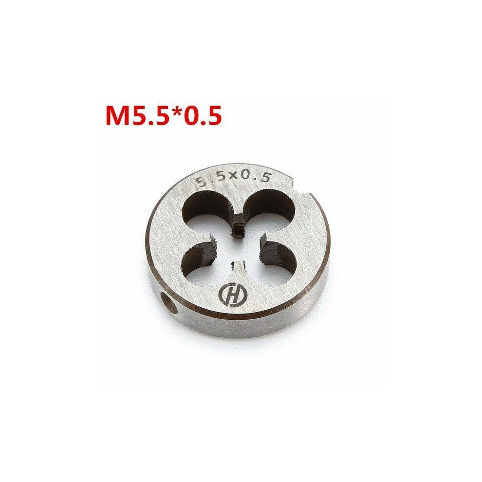 (4: M5.5*0.5) M3 to M6 20mm Daimeter Metric Right Hand Die Right Hand Thread Alloy Steel Die