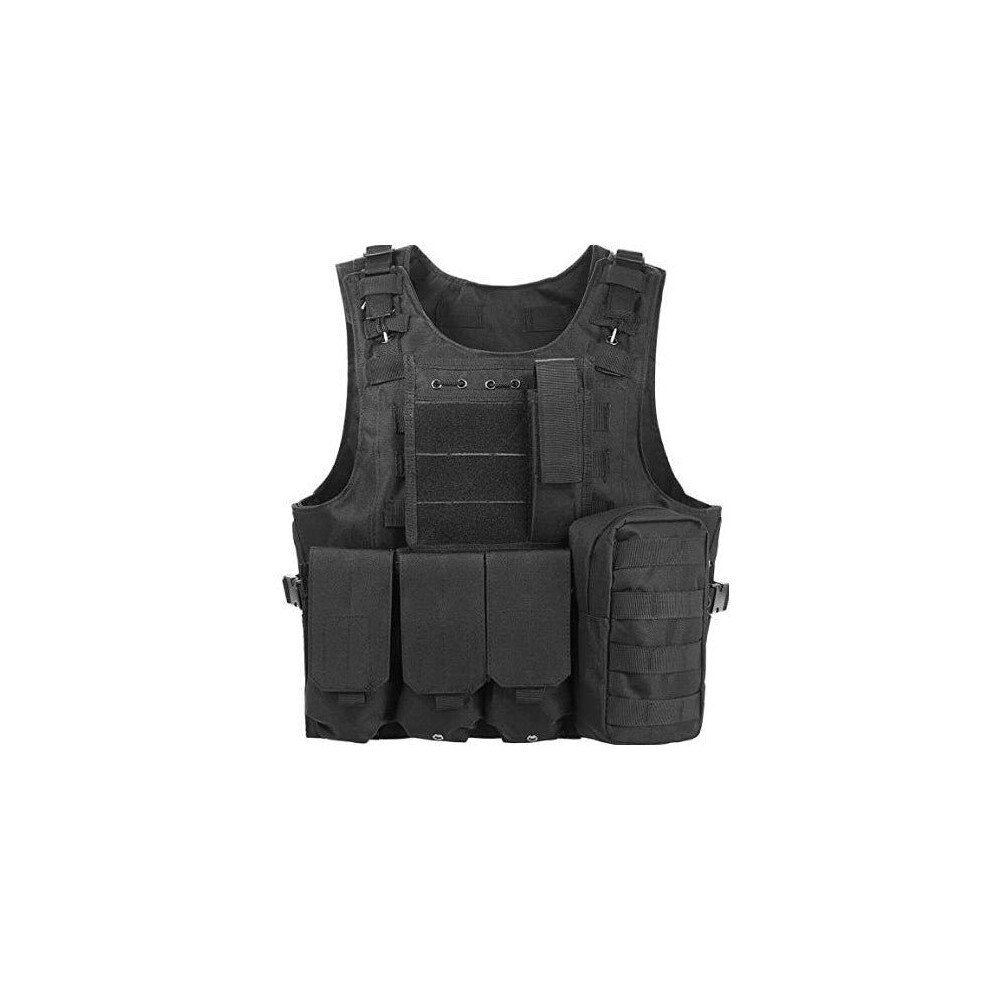 (black, One Size) Outdoor Quick Disassembly CS Field Protections Vest Training Equipment