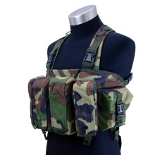 (PLA Camo) High Quality Outdoor Tactical Chest Rig Airsoft Hunting Vest Molle Magazine Pouch Simple Military