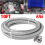 GreenZech (AN6) 10FT 304.8cm Fuel Hose Oil Gas Line PTFE Stainless Steel Braided 8