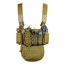 (khaki) Running Exercise Weight Vest Multifunctional Outdoor Field CS Army Fan with Bag