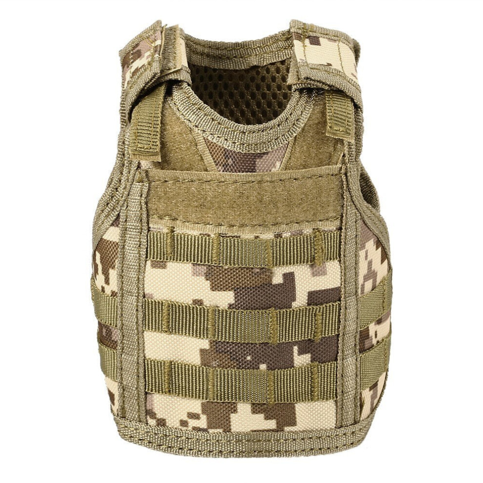 (#2) Tactical Beer Vest Military Molle Mini Miniature Beverage Bottle Can Cooler Holder Sleeve