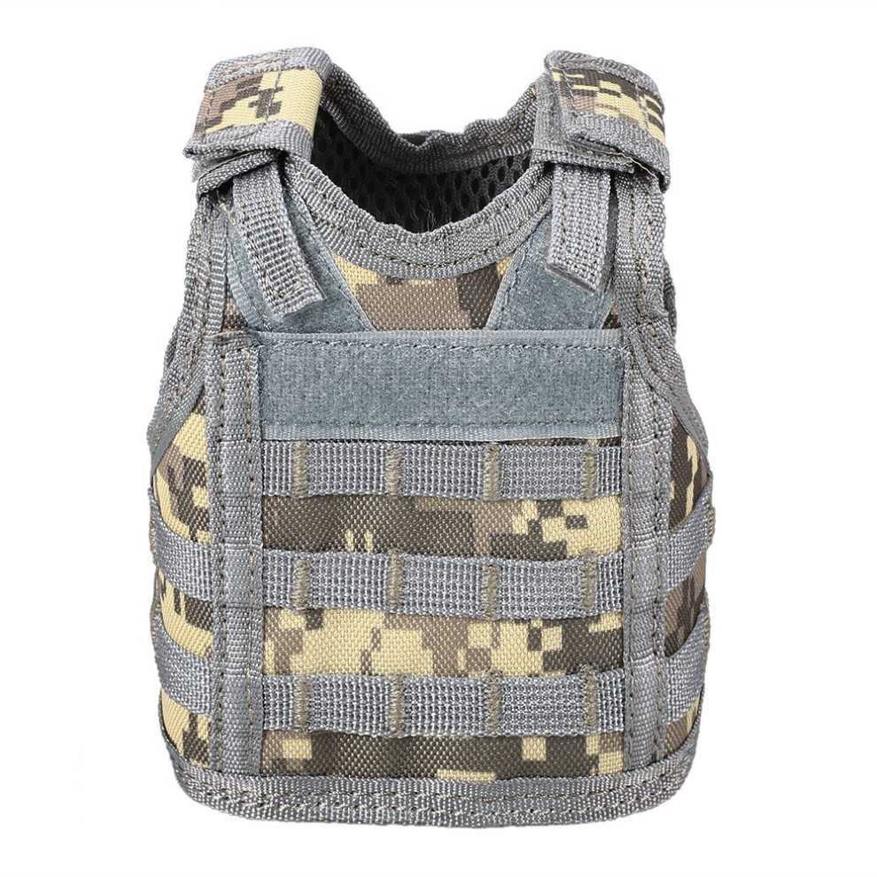 (#1) Tactical Beer Vest Military Molle Mini Miniature Beverage Bottle Can Cooler Holder Sleeve