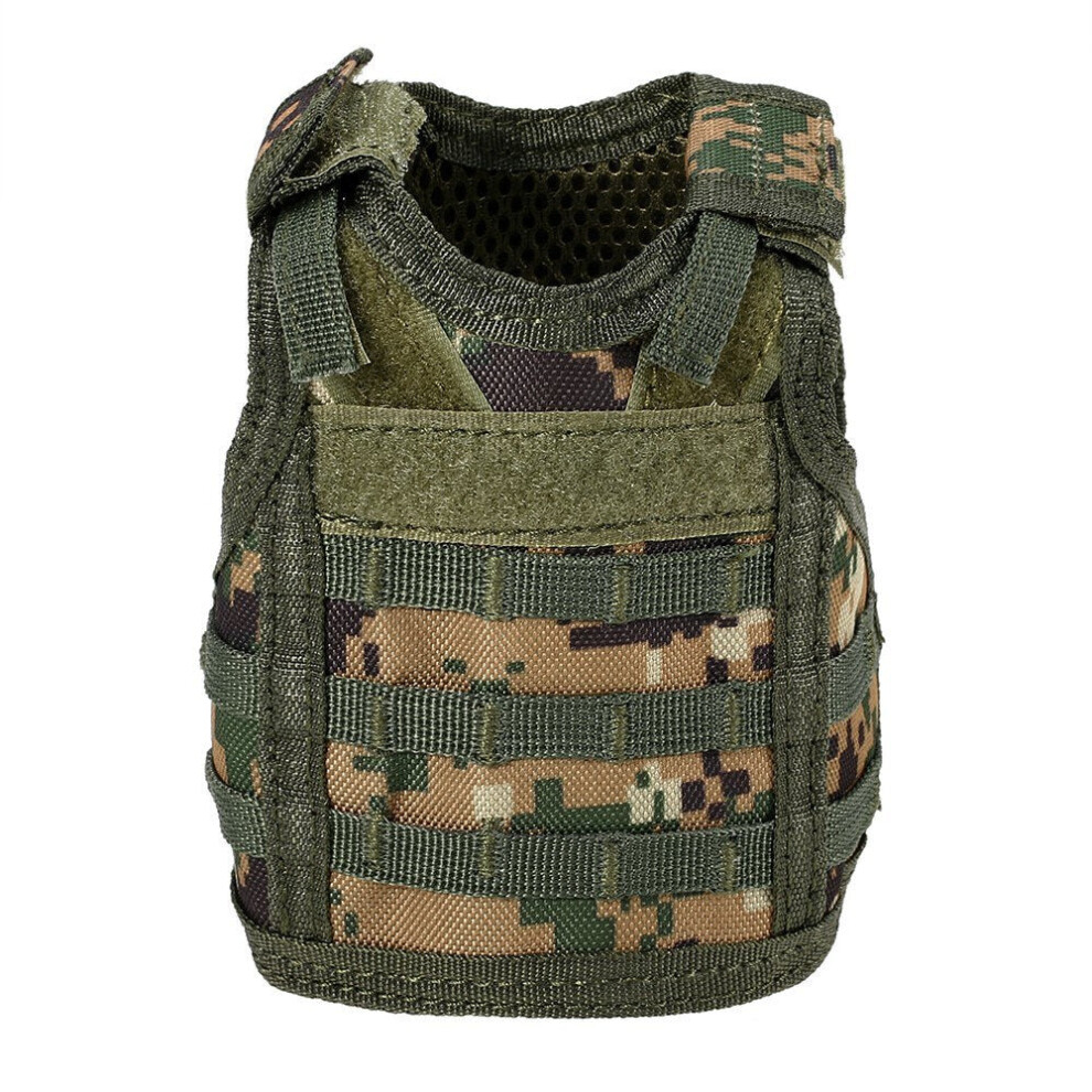 (#4) Tactical Beer Vest Military Molle Mini Miniature Beverage Bottle Can Cooler Holder Sleeve