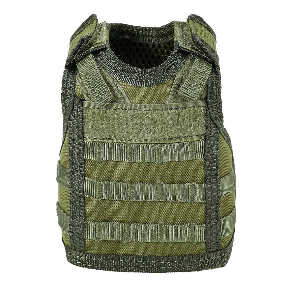 (#6) Tactical Beer Vest Military Molle Mini Miniature Beverage Bottle Can Cooler Holder Sleeve