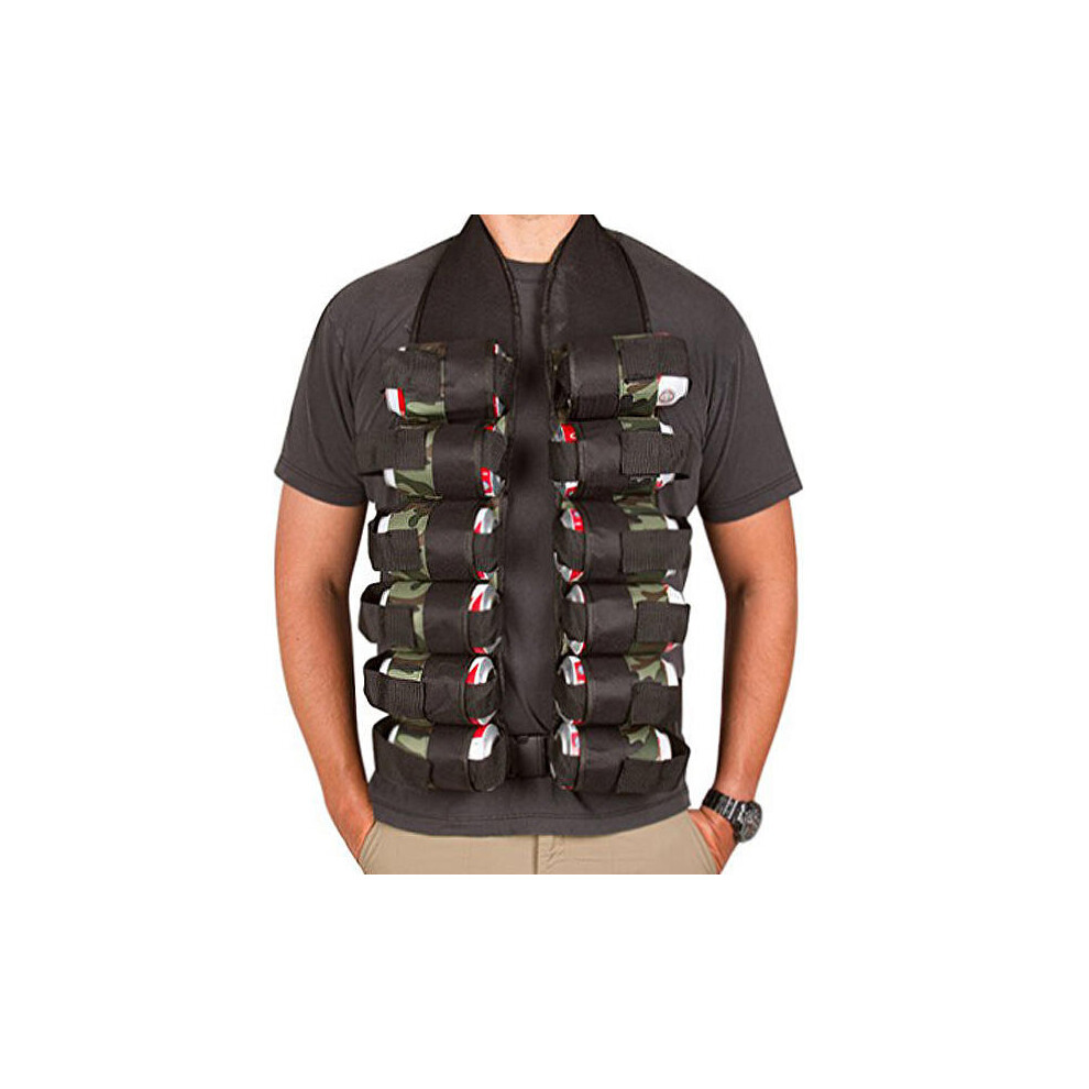 12x Bottles Holster Tactical Belt Outdoor Party Bottle Vest