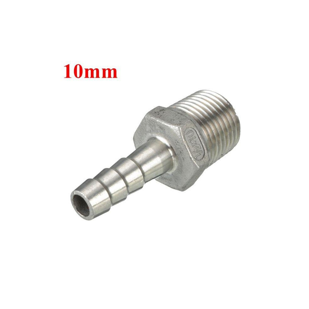 (10mm) 1/2 Inch Male Thread Pipe Barb Hose Tail Connector Adapter 68mm To 19mm