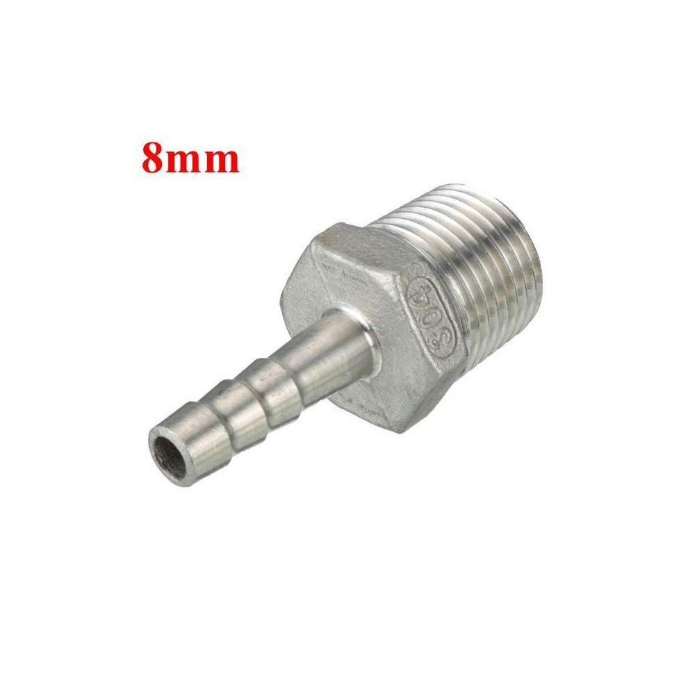 (8mm) 1/2 Inch Male Thread Pipe Barb Hose Tail Connector Adapter 68mm To 19mm