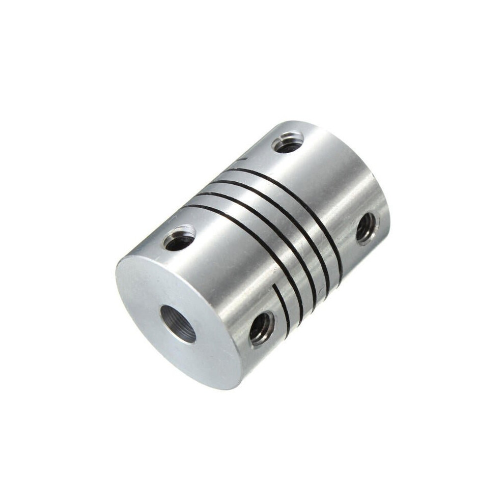 (5x6.35mm) Flexible Shaft Coupling OD18mmx25mm CNC Motor Coupler Connector 6.35 To 8mm