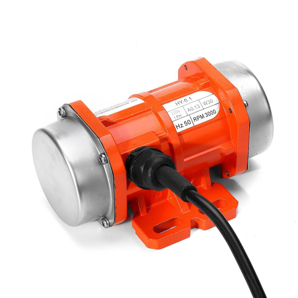 (220V 30W Motor) Concrete Vibrator Vibration Motor 15W/30W 220V 3000rpm Single Phase Aluminum/Motor Speed Controller