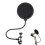 Double Layer Studio Microphone Wind Screen Shield Mesh Gooseneck Noise Filter 1