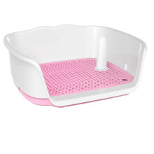 (Pink) Dog Toilet Spacious Washable Urinal for Pet