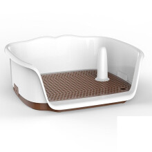 (Brown) Dog Toilet Spacious Washable Urinal for Pet