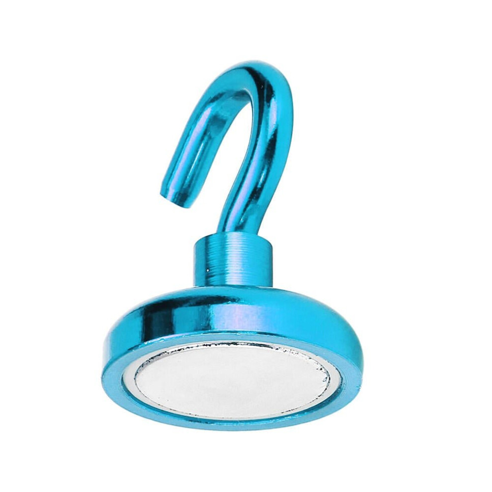 (Blue) 32Mm 34Kg Magnetic Hook Holder Neodymium Magnet Red/Yellow/Blue 6112211910499