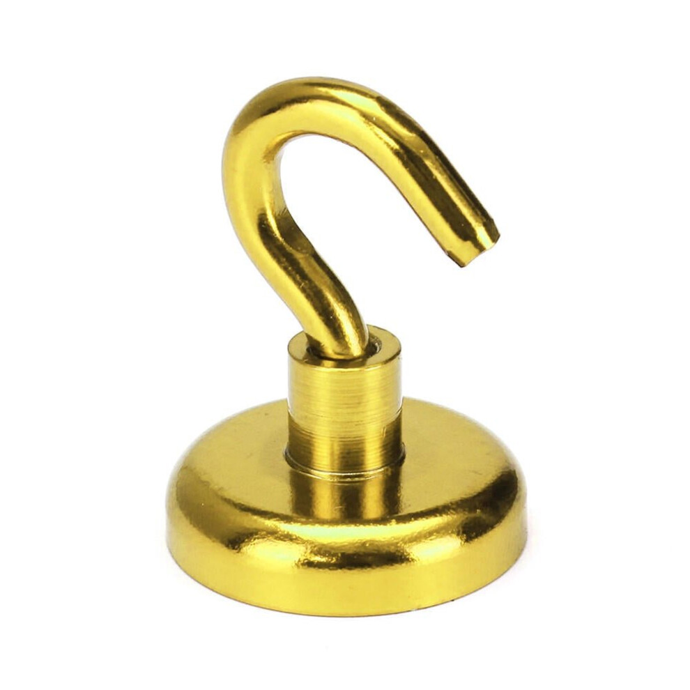 (Yellow) 32Mm 34Kg Magnetic Hook Holder Neodymium Magnet Red/Yellow/Blue 3654659364722