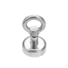 20mm 9kg Neodymium Recovery Magnet Metal Detector Eyebolt Circular Ring