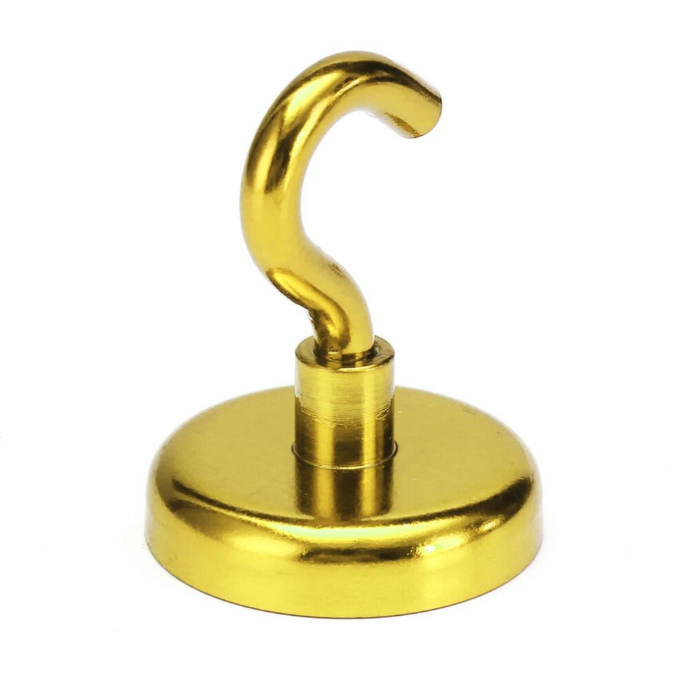 48Mm 90Kg Magnetic Hook Holder Neodymium Magnet Yellow 6112211907192