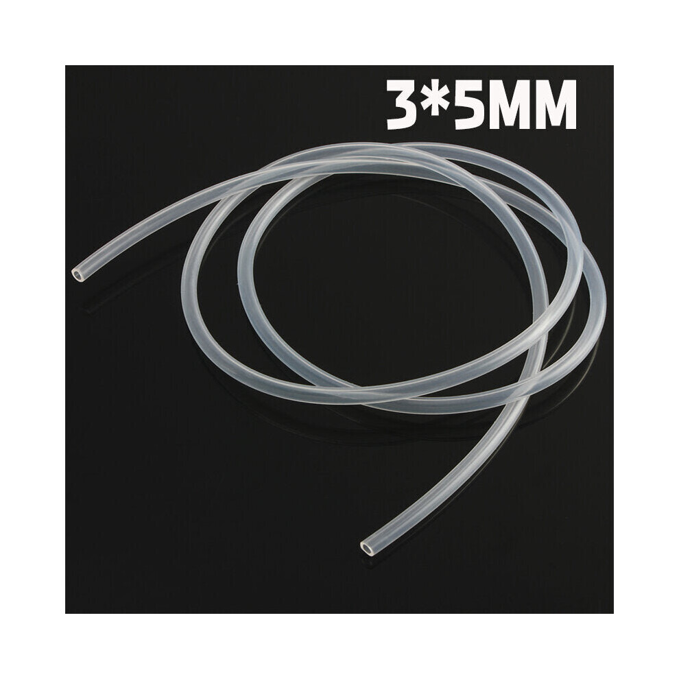 (3*5MM) 3 Meter Soft Food Grade Transparent Silicone Rubber Hose Flexible Silicone Tube