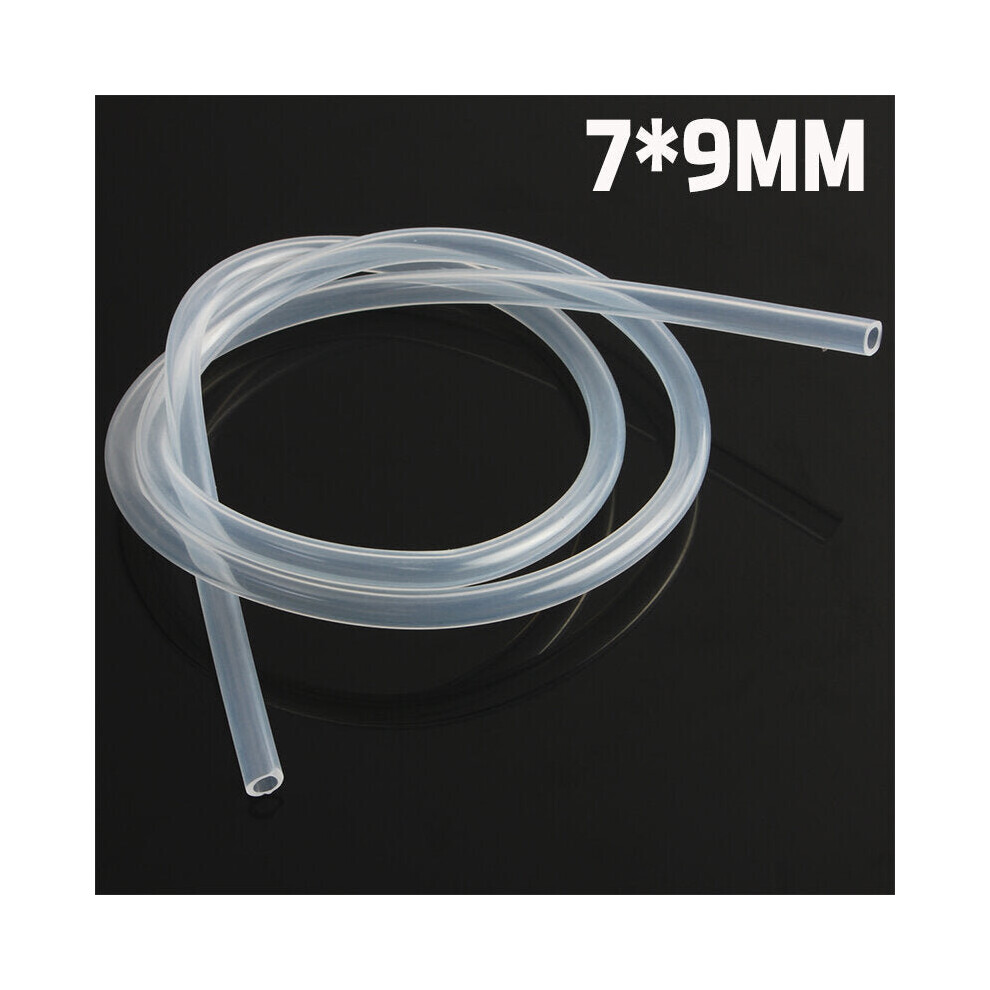 (7*9MM) 3 Meter Soft Food Grade Transparent Silicone Rubber Hose Flexible Silicone Tube