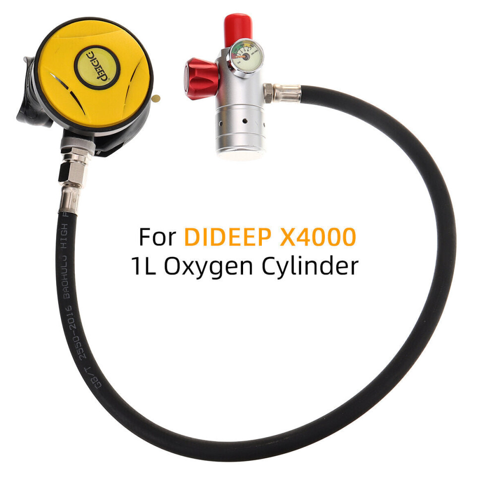 (4000 1L Oxygen Cylinder) 2nd Stage Scuba Explorer Air Diving Dive Regulator Octopus Valve