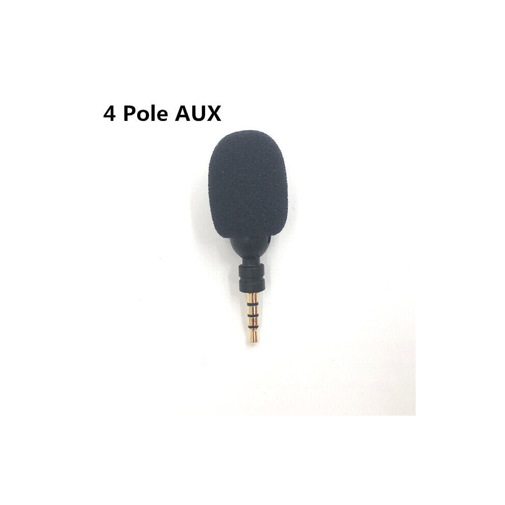 (4-Pole AUX) 3.5mm Mono/ Stereo/ 4 Pole Mini Microphone Flexural Bendable for Mobile Phone Computer Recording Device