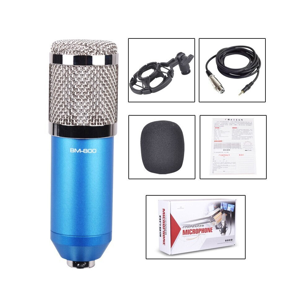 (Blue) Professional Condenser Microphone Studio Broadcasting Singing Audio Recording Mic