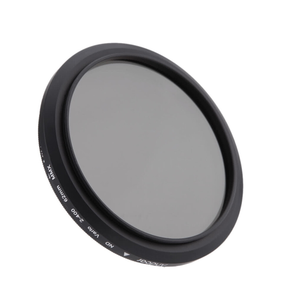 62Mm Nd Fader Neutral Density Adjustable Nd2 To Nd400 Variable Filter For Canon Nikon Dslr Camera 3654659283313