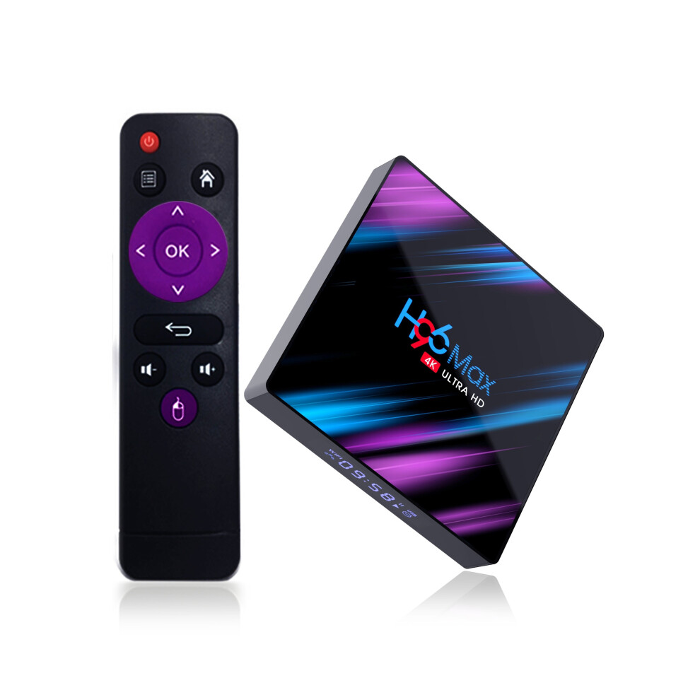 (Android 9.0, AU Plug) Quad-Core 64bit 64GB ROM Android TV Box Support Youtube 4K