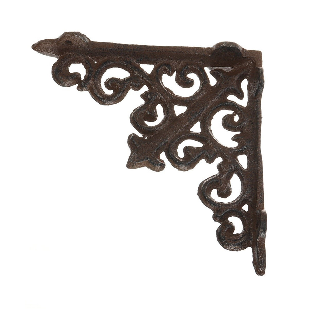 Antique Style Cast Iron Wall-Shelf Bracket Support 3654659188878