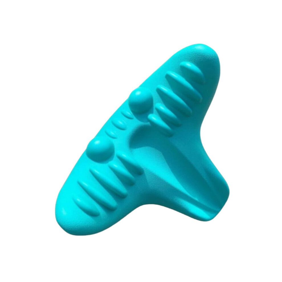 (Blue) Portable Neck Pillow Gravity Acupressure Massager Health Care Cushion For travel Car Office Orthopedic