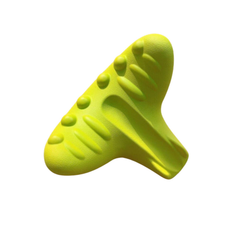 (Yellow) Portable Neck Pillow Gravity Acupressure Massager Health Care Cushion For travel Car Office Orthopedic
