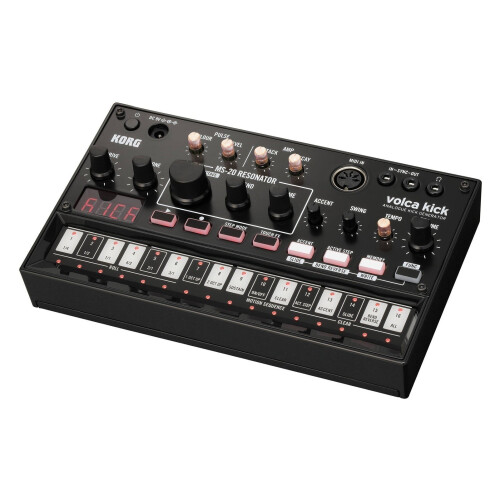 Analog Kick Generator Bass Percussion Active Step Synthesizer Sequencer with Playback MIDI IN 1