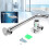 31cm Bathroom Chrome Wall Mounted Shower Extension Arm Pipe Bottom Entry for Rain Head 3