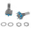 10Pcs 15mm Rotary Encoder Switch with Key Switch with 2 Bit Gray Scale Micro Switch 4