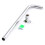 475mm Long Shower Arm Bottom Entry Wall Mounted Head Extension With Copper Base 1
