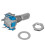 10Pcs 15mm Rotary Encoder Switch with Key Switch with 2 Bit Gray Scale Micro Switch 5