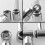 11" Solid Brass Height & Angle Adjustable Extension Shower Wall Arm Bathroom 3