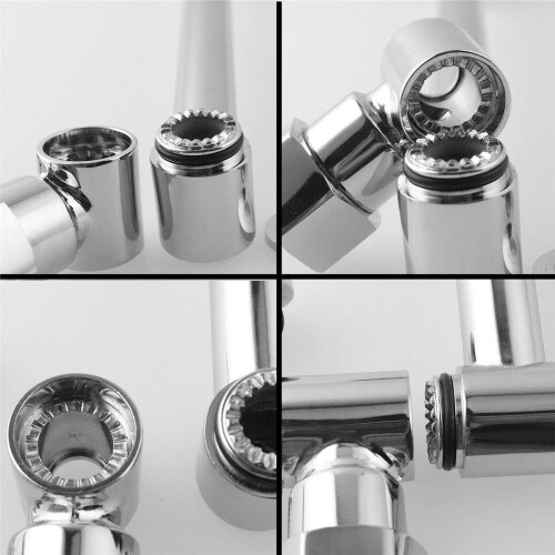 11" Solid Brass Height & Angle Adjustable Extension Shower Wall Arm Bathroom 2