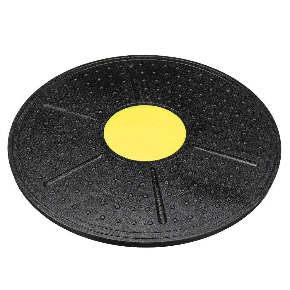 (Yellow) Round Balance Board Sport Yoga Home Fitness Exercise Tools