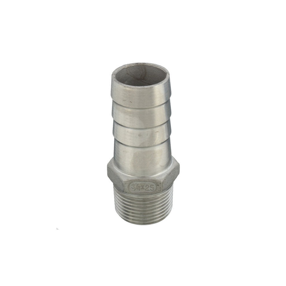 (25Mm) 3/4 Inch Male Thread Pipe Barb Hose Tail Connector Adapter 15Mm To 25Mm 3654659446701