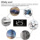 (Blue) Digital LED Display Panel Meter Voltmeter Car Motorcycle Voltage Gauge for Vehicle 12V 19