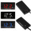 (Red) Digital LED Display Panel Meter Voltmeter Car Motorcycle Voltage Gauge for Vehicle 12V 4