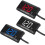 (Red) Digital LED Display Panel Meter Voltmeter Car Motorcycle Voltage Gauge for Vehicle 12V 14