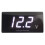 (White) Digital LED Display Panel Meter Voltmeter Car Motorcycle Voltage Gauge for Vehicle 12V 1
