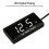 (White) Digital LED Display Panel Meter Voltmeter Car Motorcycle Voltage Gauge for Vehicle 12V 7